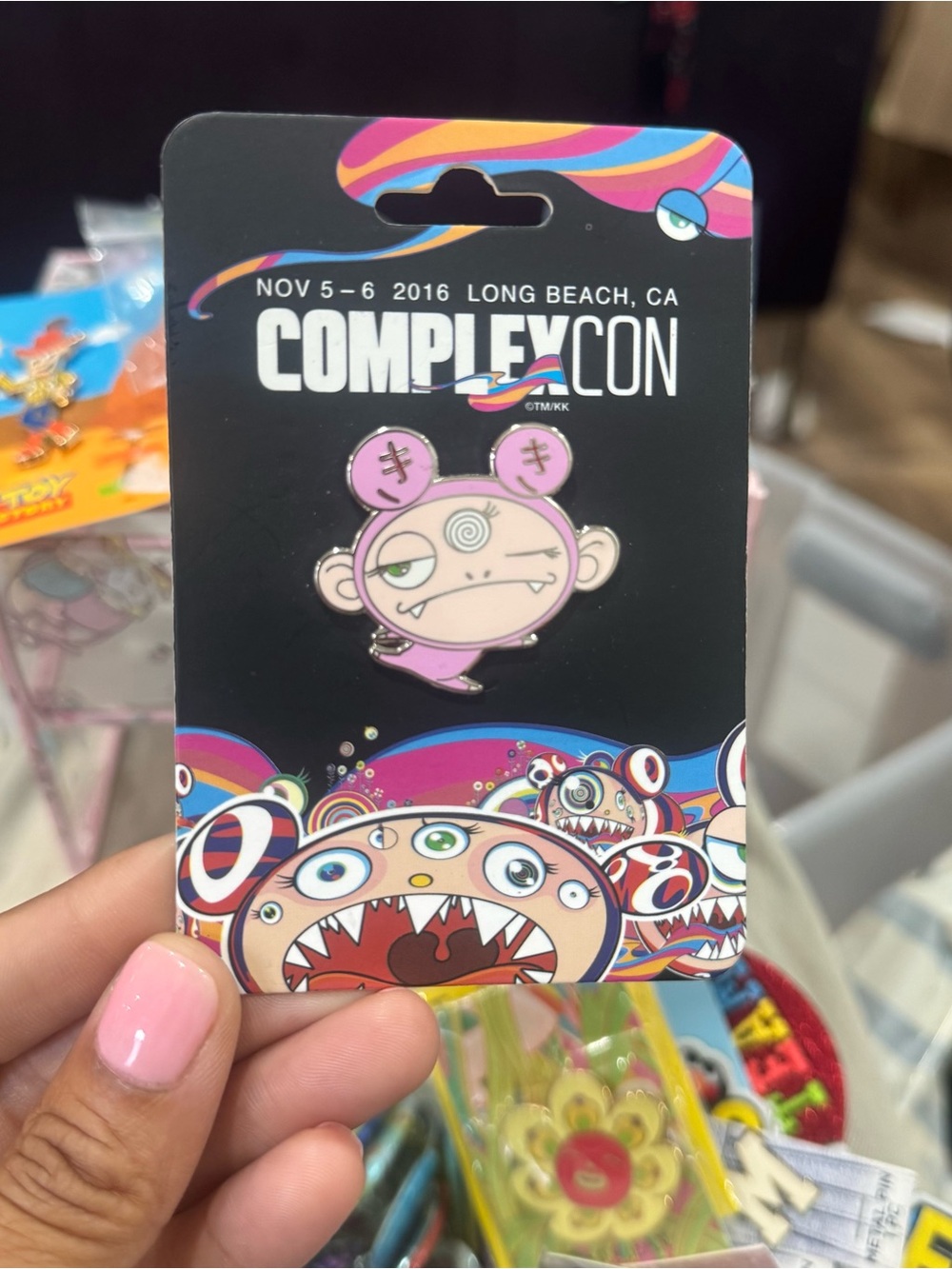 ⚡RARE⚡ TAKASHI MURAKAMI x COMPLEXCON Kaikai Kiki Murakami Pin 2016